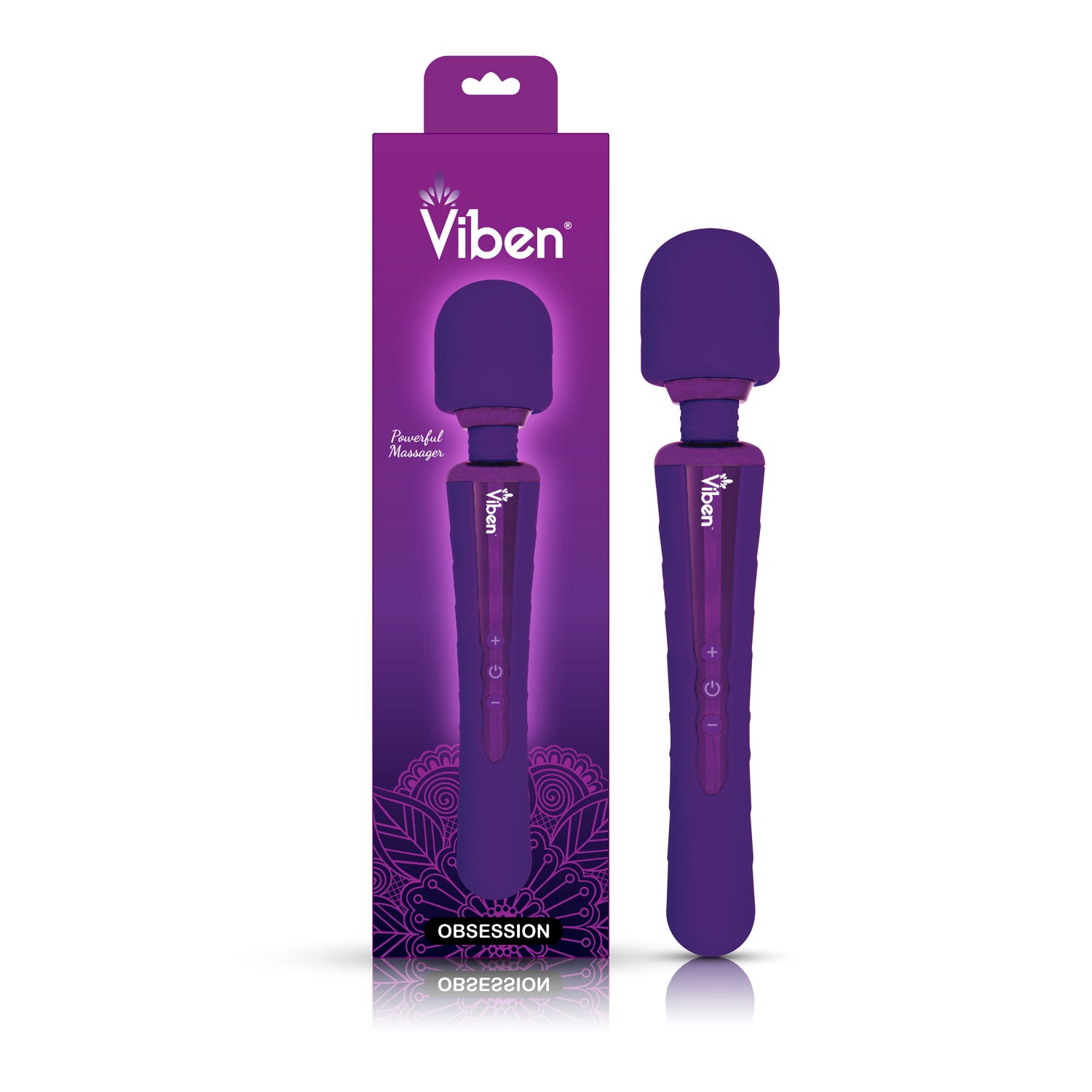 Viben Obsession Rechargeable Wand Massager Violet Electric Massager