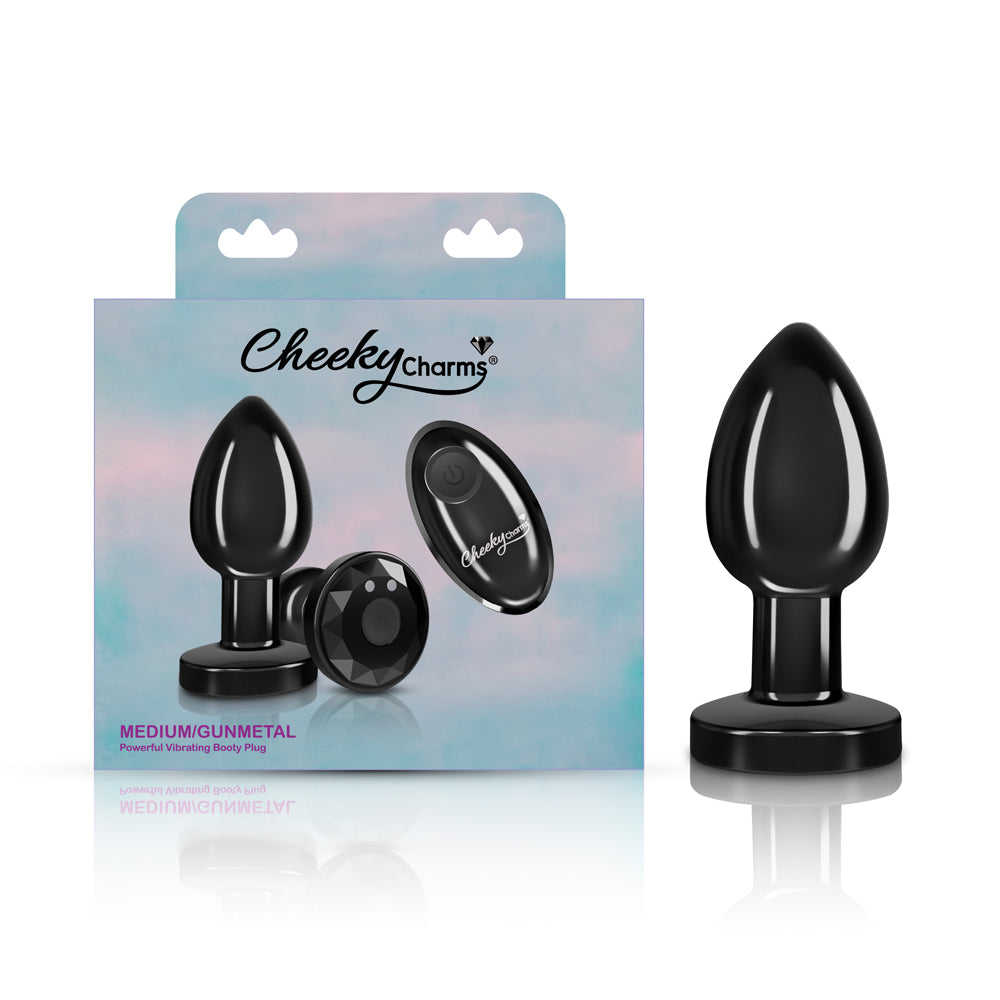 Viben Cheeky Charms Medium Metal Remote Vibrating Anal Plug > Anal Range > Vibrating Butt Plugs