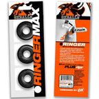 Ringer Max 3-Pack (Black) – Strong Rubber Cock Ring Set > Cock Ring > Sets