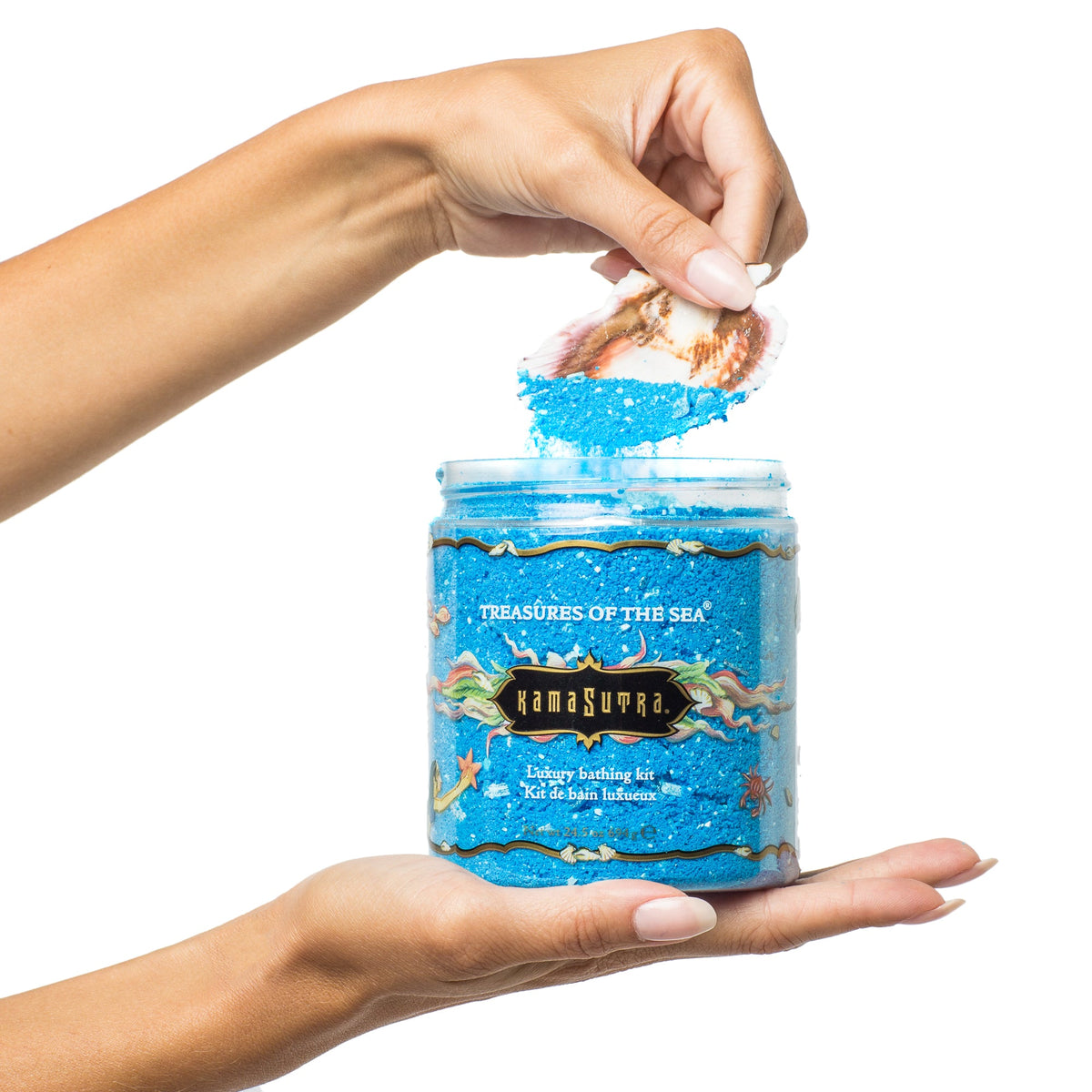 Kama Sutra Treasures of the Sea (Blue) – Luxury Bath Salts 24.5 Oz > Essentials > Bath & Body