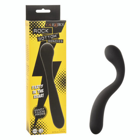 Rock Bottom Bendies Bendy Pleasure Probe Anal Toy Black Prostate Tools