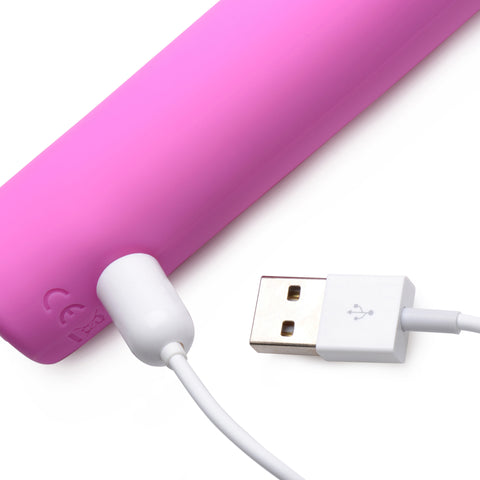 INMI 5 Star 9X Pulsing G-Spot Vibe Pink Silicone 9 Vibrating Pulse Modes Waterproof Vibrators - G Spot