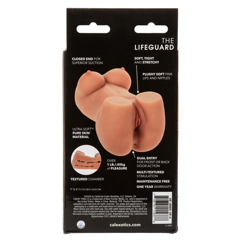 Cheap Thrills Lifeguard Masturbator in Brown Realistic Material Brown Strokers - Manual