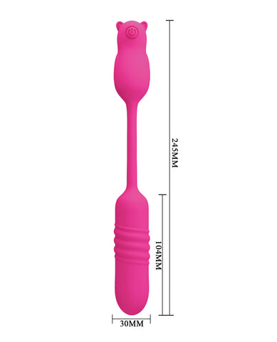 Pretty Love Nobikuma Thrusting Bullet Vibrator In Fuchsia BULLETS