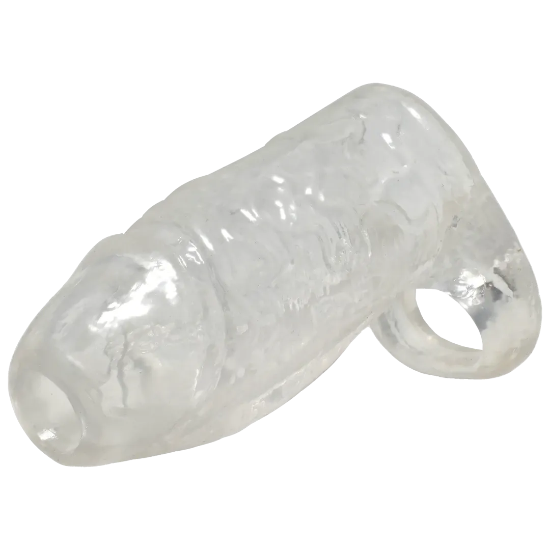 Titanmen Cock Sleeve with Ball Strap Clear 4.5 Inch Sleeve > Sex Toys For Men > Penis Sleeves
