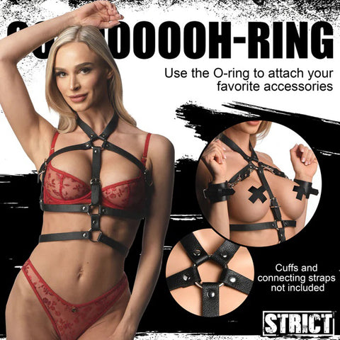 Female Body Harness Black Size L/XL Womens Harnesses