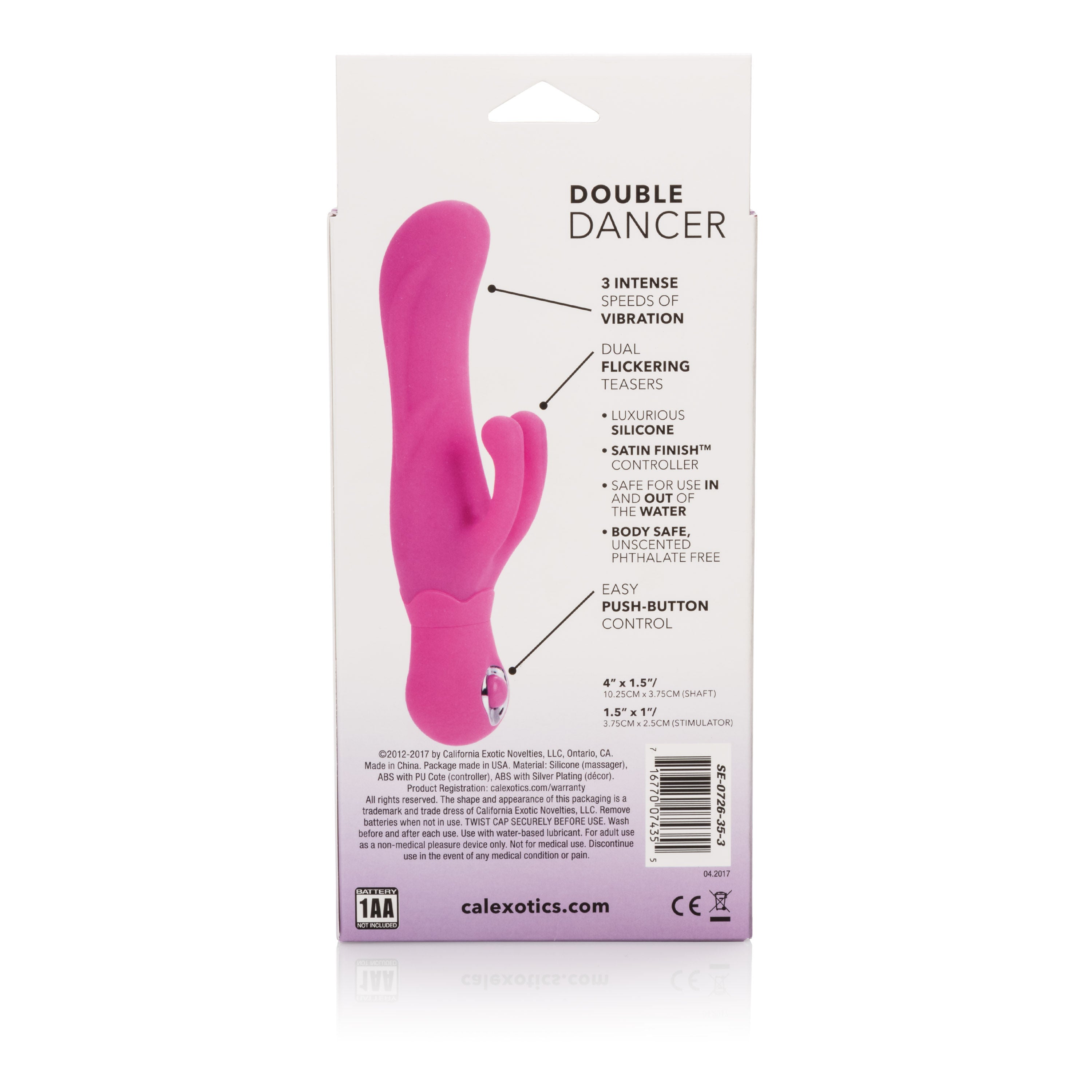 Posh Blue Silicone Thumper Dual Massager with 3 Speeds VIBRATORS-RABBIT