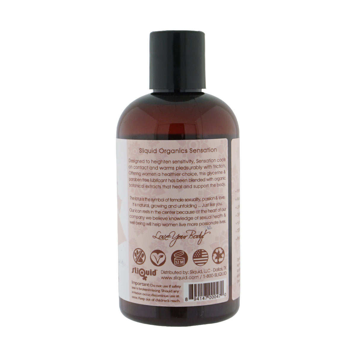 Organics Sensation Aloe Based Stimulating Personal Lubricant 255ml > Lube > Water Based