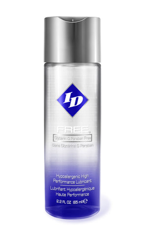ID Free Hypoallergenic Waterbased Lubricant 65ml for Sensitive Skin Clear Water Based Lube