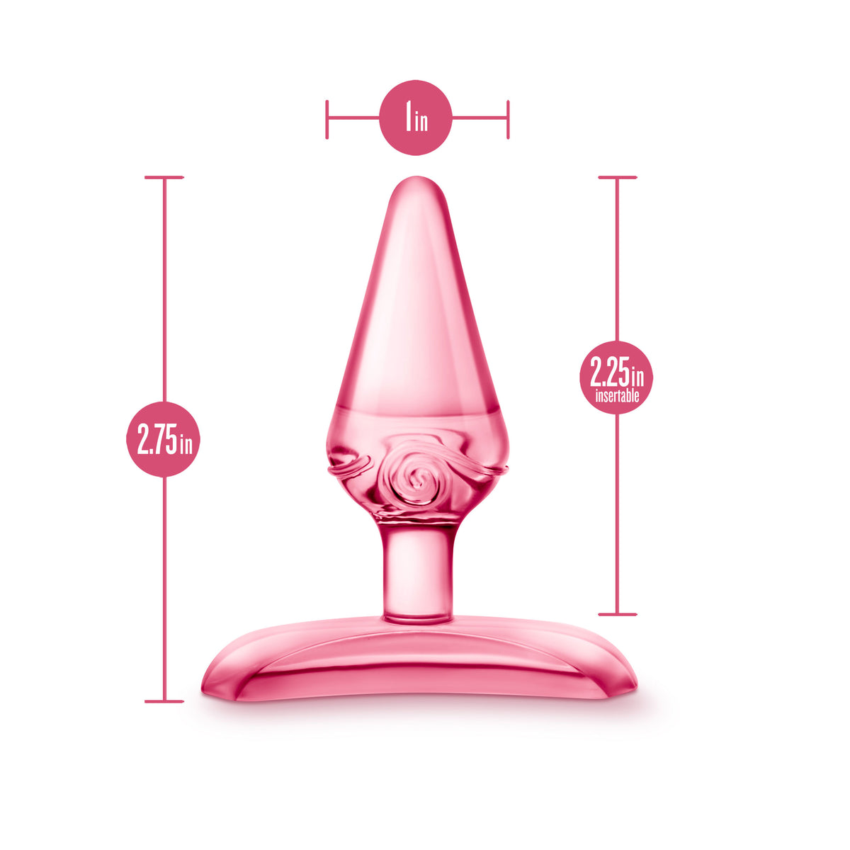 Blush Jolly Plug Blue 2.75 Inch Petite Beginner Anal Toy Comfortable Design > Anal Range > Butt Plugs