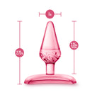 Blush Jolly Plug Blue Petite Beginner Anal Toy Comfortable Design > Anal Range > Butt Plugs
