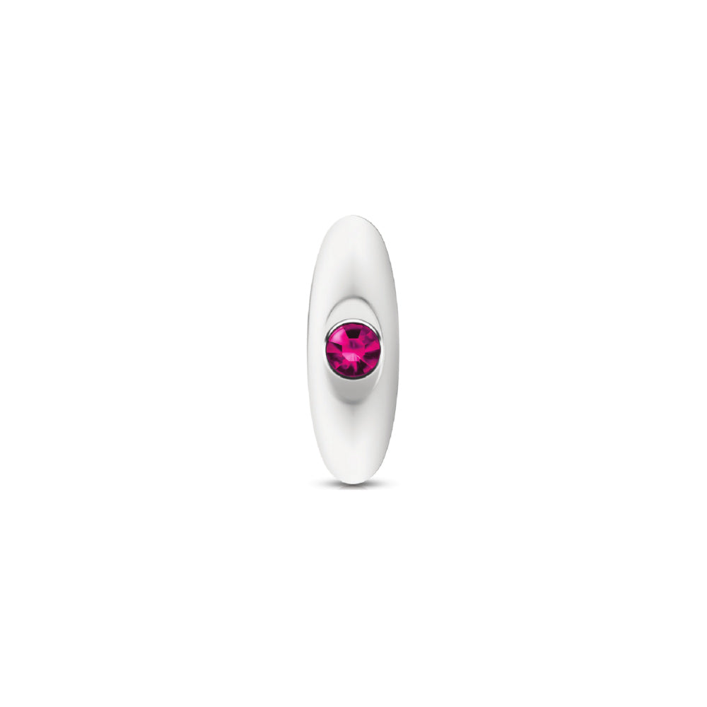 Cheeky Charms Silver Anchor Butt Plug with Clear and Pink Jewel > Anal Range > Jewel Butt Plugs