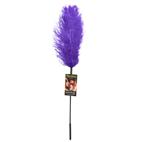 Black Ostrich Feather Tickler Sensual Adult Intimacy Toy Whips & Paddles