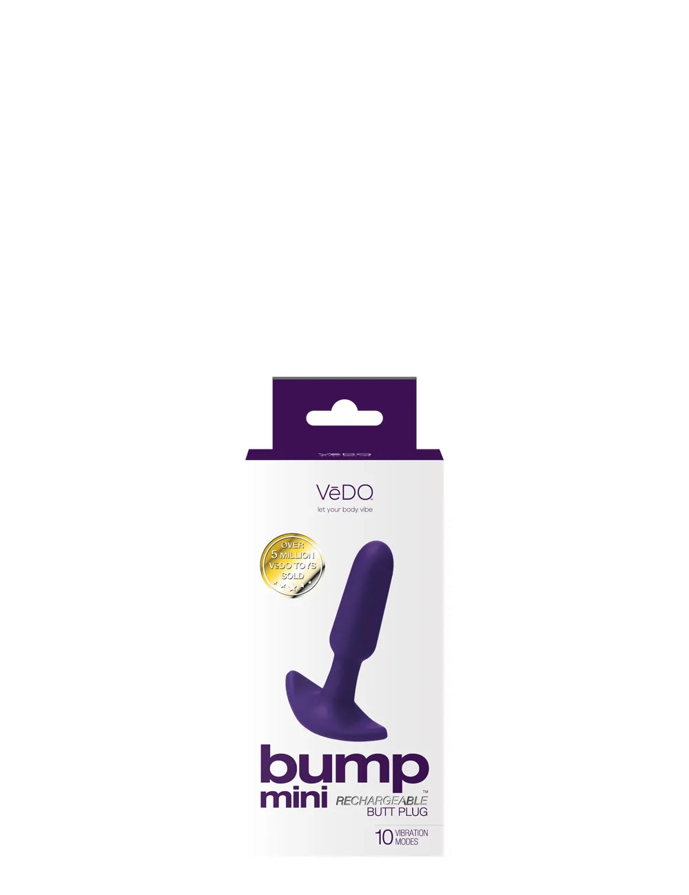Bump Mini – Rechargeable Silicone 2.5 Inch Anal Plug Purple > Anal Range > Butt Plugs