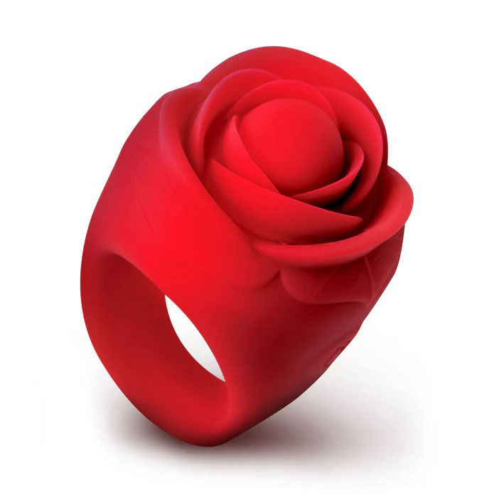 Rose Ring Discreet Finger Vibrator (Red) – Waterproof Finger Vibrator > Vibrators > Finger Vibrators
