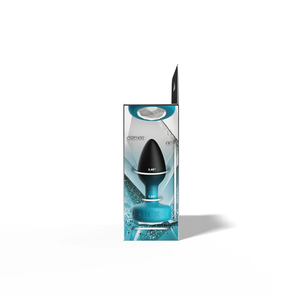 Cheeky Charms Eluxe Vibrating Silicone Anal Plug – 3.5 Inch > Anal Range > Vibrating Butt Plugs