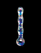 Pipedream Icicles No. 8 (Clear Blue) – Handcrafted Luxury Glass Massager Wand > Glass > Toys