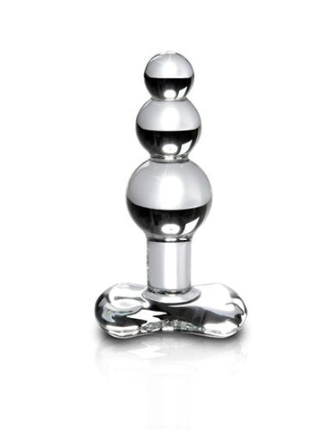 Icicles Clear Glass Anal Plug with Tapered Tip for Comfort > Sex Toys > Glass