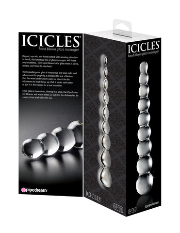 Icicles Clear Glass Massager Wand Handcrafted Adult Toy > Sex Toys > Glass
