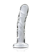 Icicles Clear Glass Massager with Curved G-Spot and P-Spot Stimulator > Glass > Dildos