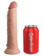 King Cock Elite 9 Inch Dual Density Silicone Rechargeable Vibrating Dildo With Remote > Vibrators > Realistic Vibrators