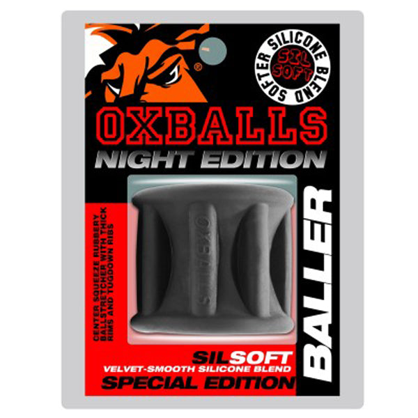 Baller Centre Squeeze Ball Stretcher Night Black > Sex Toys For Men > Ball Stretchers