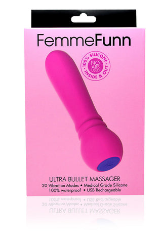 Ultra Bullet Discreet Pink Vibrator with 20 Vibration Modes BULLETS
