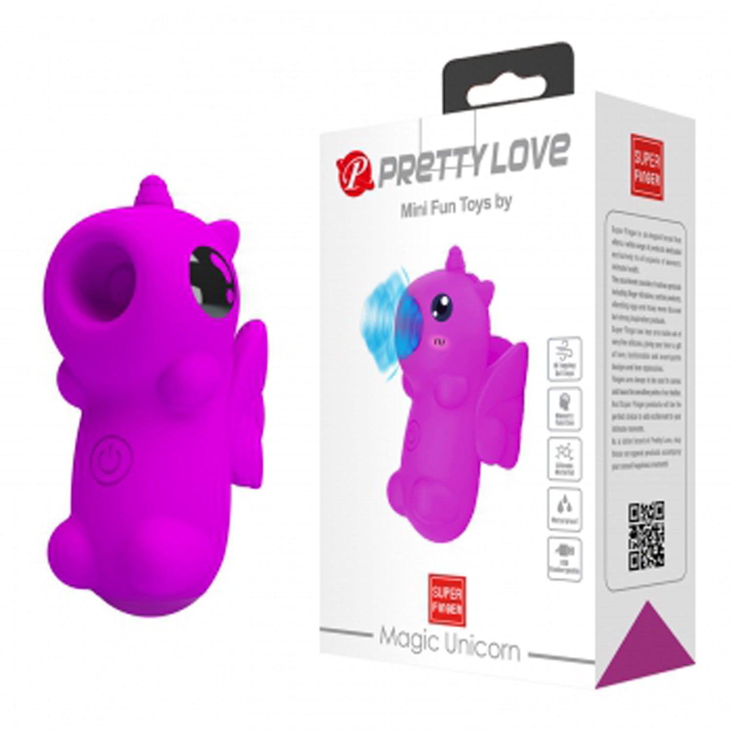 Pretty Love Magic Unicorn (Purple) – Compact Finger Vibrator With 10 Tapping Functions Secondary image