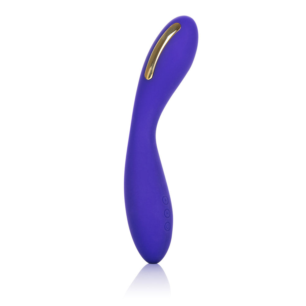 Impulse™ Intimate E-Stimulator Wand Purple Silicone Rechargeable with 5 Electro-Stimulation and 7 Vibration Functions Vibrators