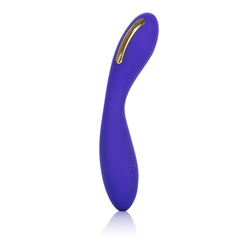 Impulse™ Intimate E-Stimulator Wand Purple Silicone Rechargeable with 5 Electro-Stimulation and 7 Vibration Functions Vibrators