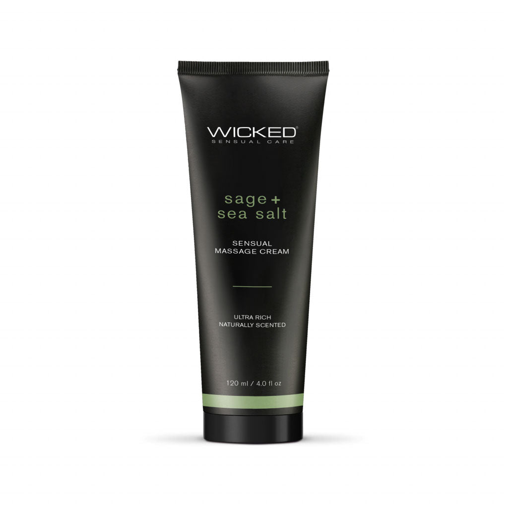 Wicked Sage and Sea Salt Sensual Massage Cream 120 mls Default Title Flavoured Lube