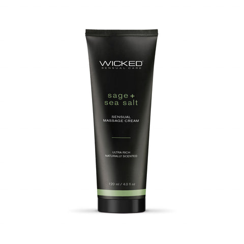 Wicked Sage and Sea Salt Sensual Massage Cream 120 mls Default Title Flavoured Lube