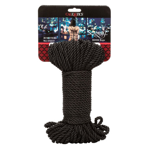 Scandal Black BDSM Rope 98.5 Ft for Bondage and Restraint Play Rope