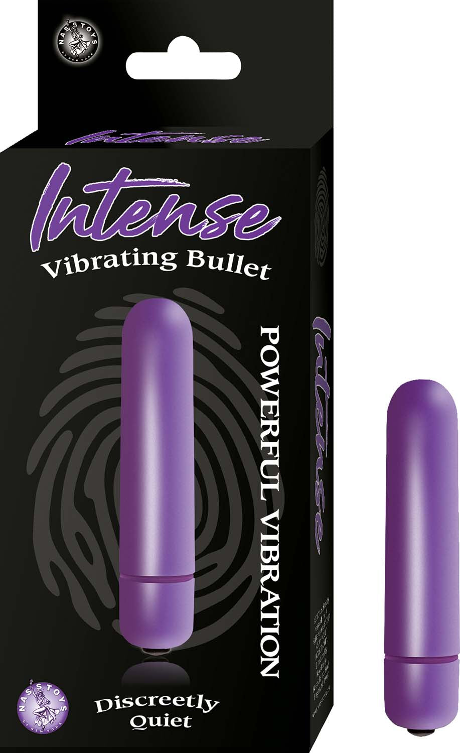 Intense Waterproof Vibrating Bullet Black > Vibrators > Mini Vibrators