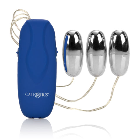 Interactive Trio Silver Vibrating Bullets Multi-Speed Power Pack BULLETS & EGGS