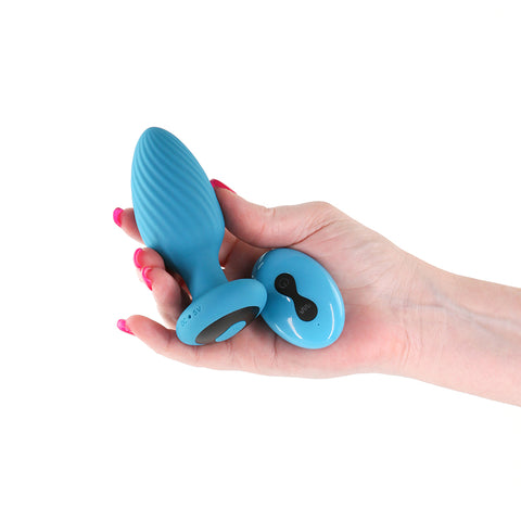 Inya Alpine 2.0 Teal Remote Controlled Butt Plug 10.7 cm Butt Plugs - Vibrating