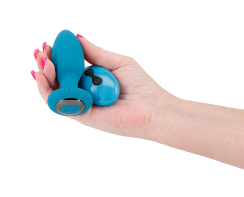 Inya Alpine Teal Remote Controlled Silicone Vibrating Butt Plug Butt Plugs