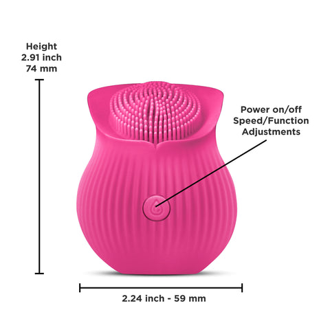 Inya The Bloom Pink Rechargeable Wireless Clitoral Vibrator Rose Stimulators