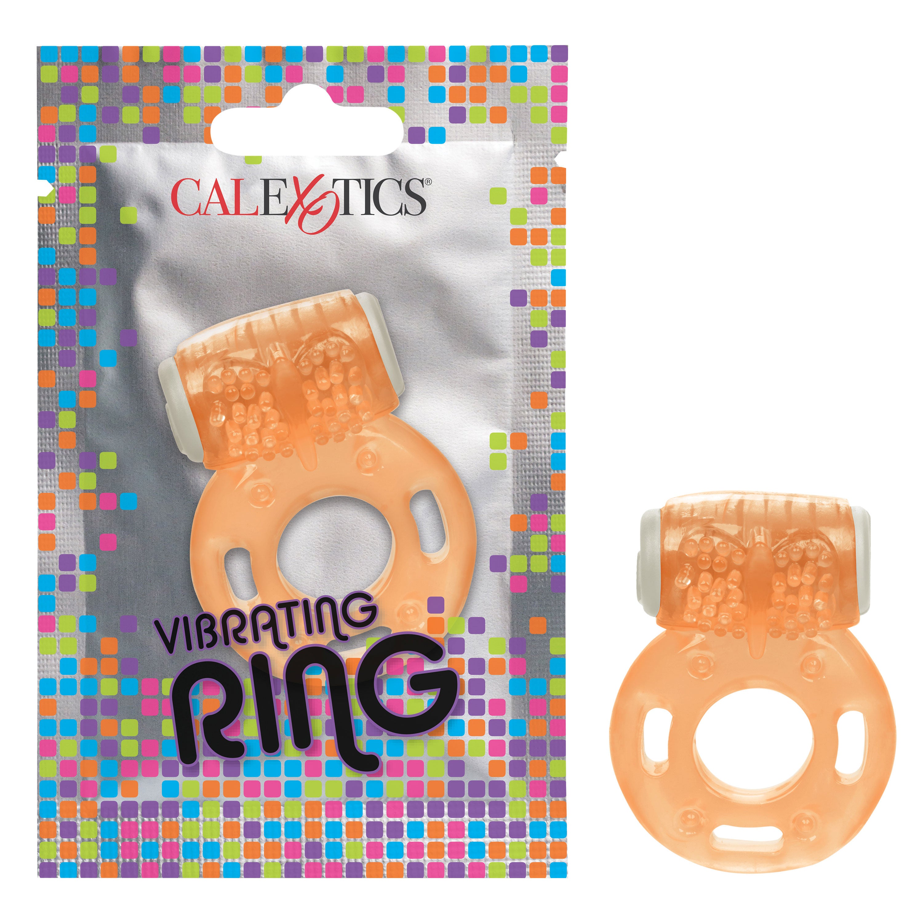 Foil Pack Vibrating Cock Ring Pink for Enhanced Pleasure Fun Cock Rings Vibrating