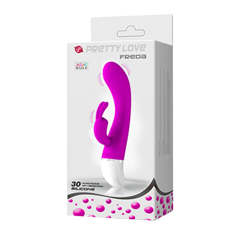 Pretty Love Freda (Pink) – Silicone 30 Function Rabbit Vibrator > Vibrators > Ladies > Rabbit