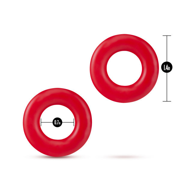 Stay Hard Red Donut Rings Male Cock Ring Durable and Stretchy > Cock Ring > Sets