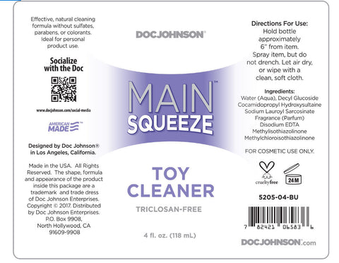 Main Squeeze - Toy Cleaner - 4 Fl. Oz.. Toy Cleaners