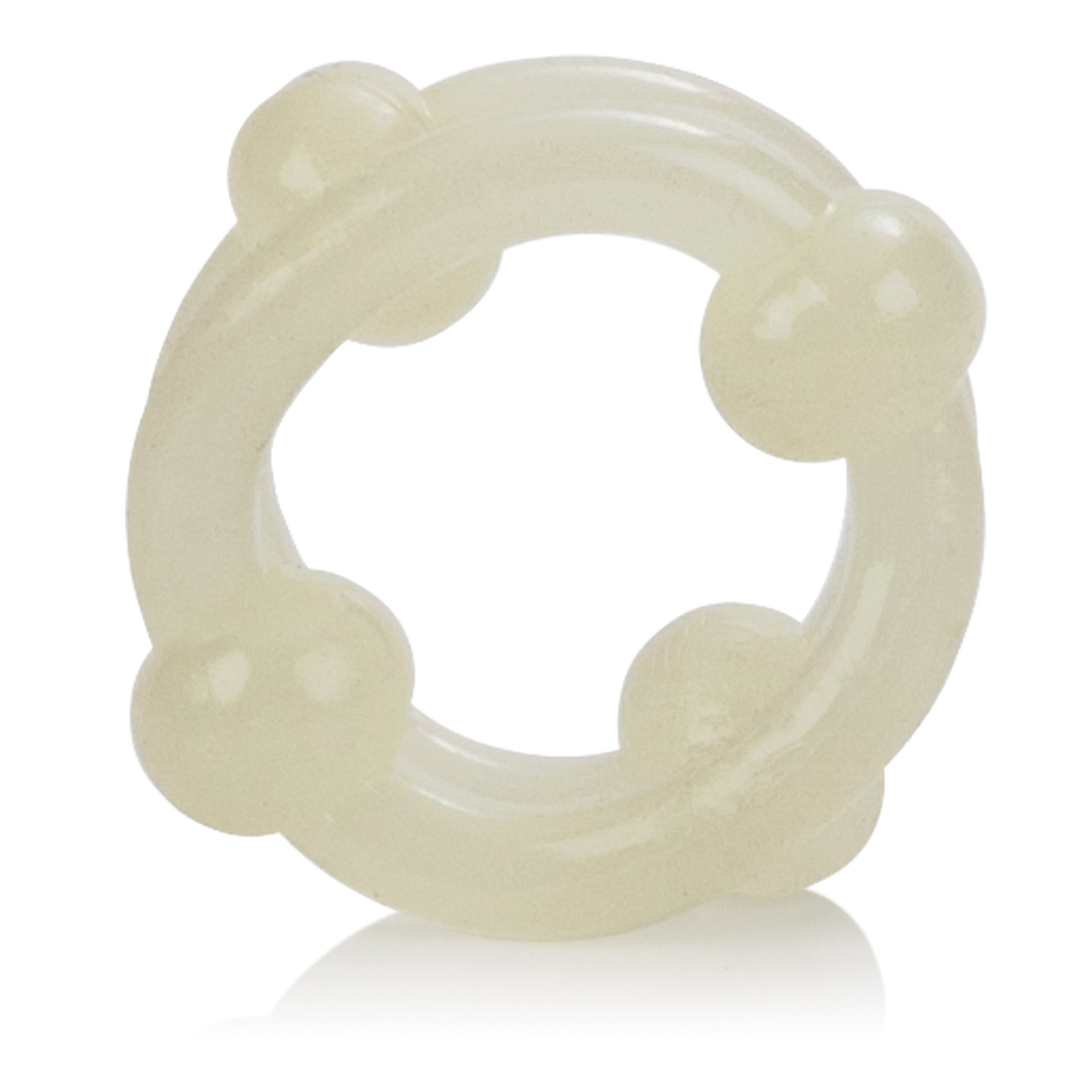 Island Rings Double Stacker Glow In The Dark Stretchy Cock Rings 0.75 Inch 2 Cm Duo COCK RING Set