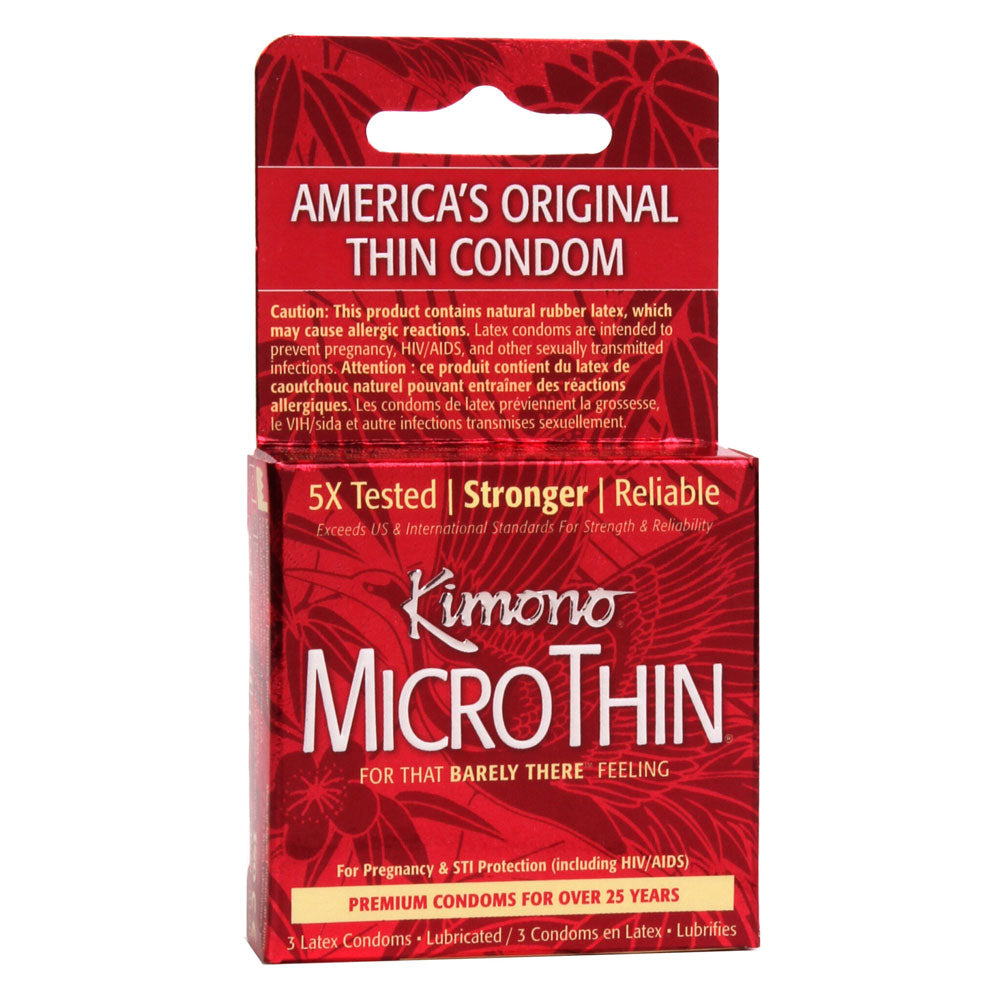 Kimono Microthin Ultra Thin - 3 Pack > Essentials > Condoms
