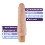 Blush Dr Skin Realistic Waterproof Vibrator Beige 8 Inch > Vibrators > Realistic Vibrators