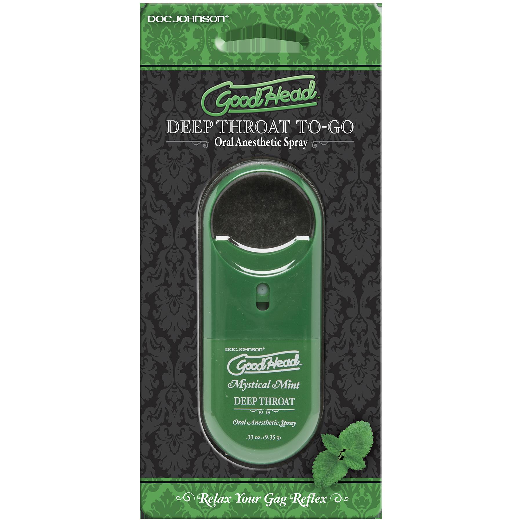 GoodHead To Go Deep Throat Spray (Mint) – 9ml Desensitizing Spray > Lube > Oral Gels & Sprays