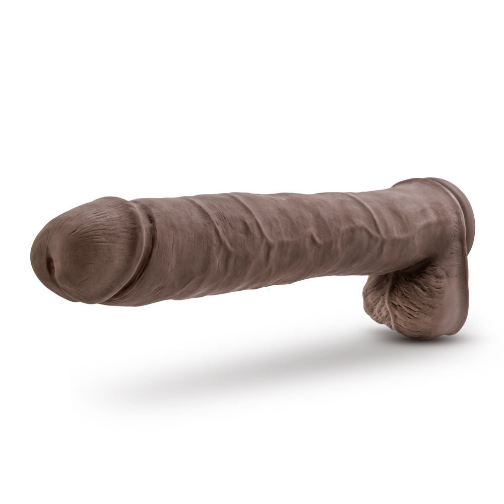 Au Naturel Daddy Vanilla 14 Inch Dual Density Dildo Toy Brown Dongs Big