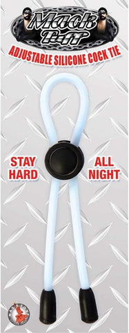 Mack Tuff Adjustable Silicone Cock Tie Black > Cock Ring > Adjustable