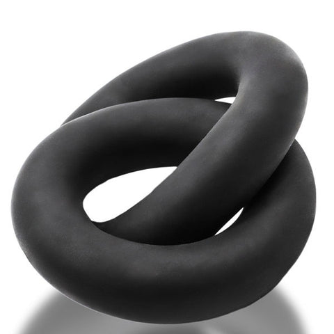 Oxballs Shackle Double Link Cock Ring Black Silicone Toy COCK RING Set