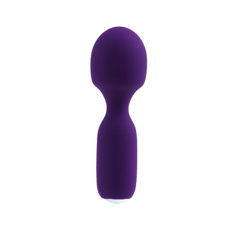 Wini Rechargeable Mini Wand Massager Black with 10 Vibrations Electric Massager
